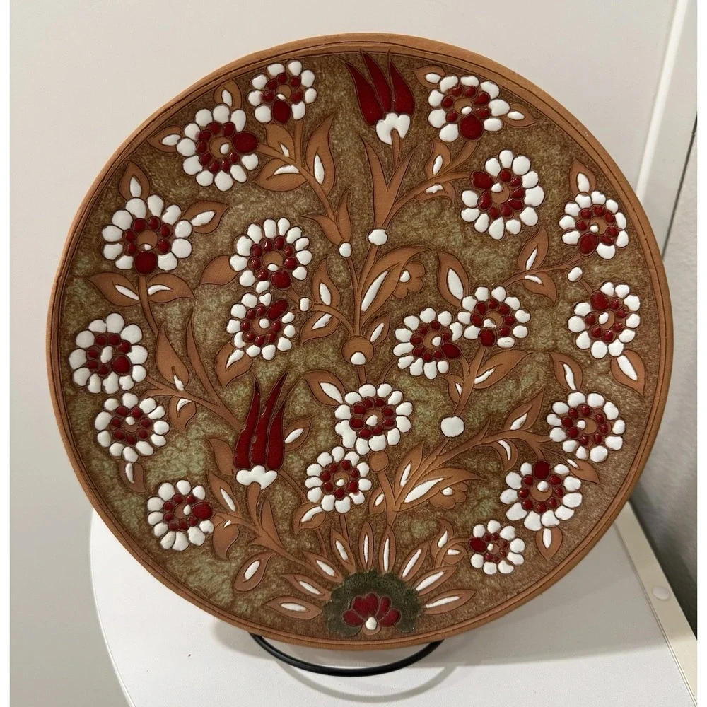Vintage Hand Made Painted Terracotta 9